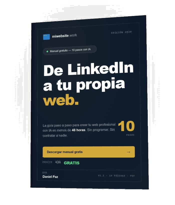 Portada del manual: De LinkedIn a tu propia web